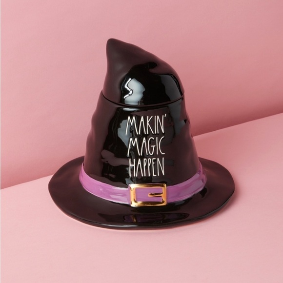 Last One! 🧙 New Witches Hat Decor Rae Dunn 11”T Witches Hat Canister Cookie Jar - Picture 7 of 10